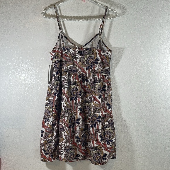 RVCA Frontier Paisley Dress Adjustable Straps Size Small NEW - Picture 6 of 12